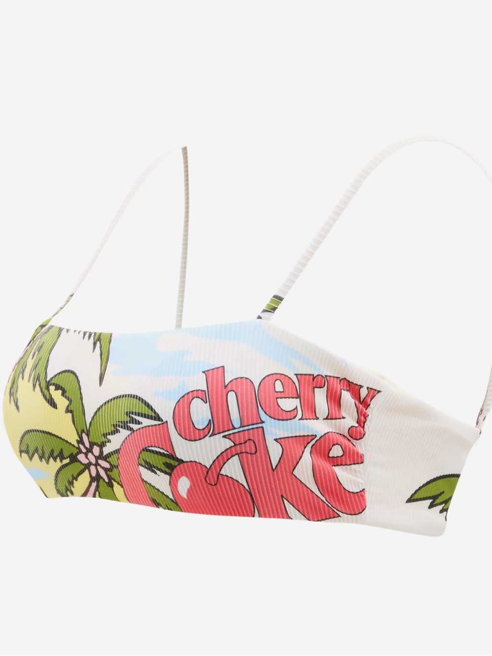 NWT Maaji Vanessa Isla Vibes Cherry Coke Bikini Top